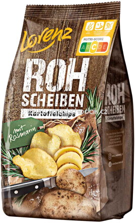 Lorenz Rohscheiben Kartoffelchips Rosmarin, 120g