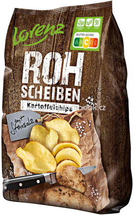 Lorenz Rohscheiben Kartoffelchips Steinsalz, 120g