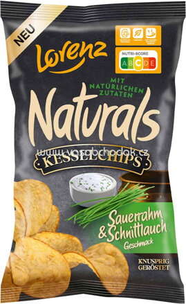 Lorenz Naturals Kesselchips Sauerrahm & Schnittlauch, 95g