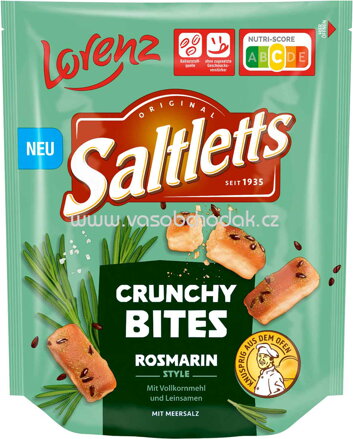Lorenz Saltletts Crunchy Bites Rosmarin Style, 100g