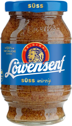 Löwensenf Süss würzig Glas, 250 ml