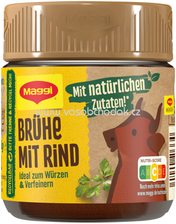 Maggi Brühe mit Rind, ergibt 6l, 1 Glas