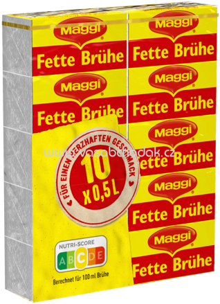 Maggi Fette Brühe,10 Würfeln à 10 g, ergibt 5 Liter