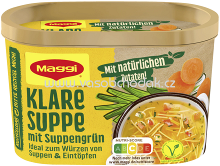 Maggi Klare Suppe mit Suppengrün ergibt 16l, Dose