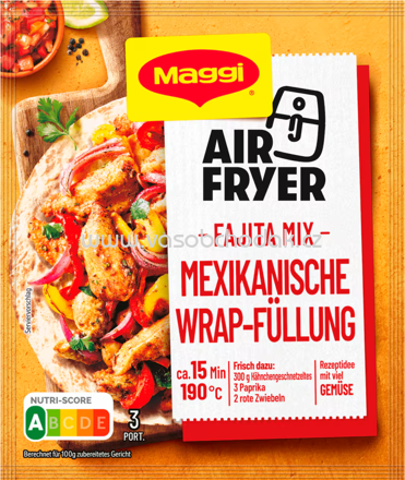 Maggi Fix Air Fryer Fajita Mix Mexikanische Wrap Füllung, 1 St