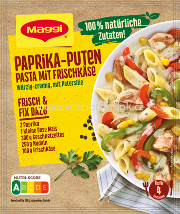 Maggi Fix Paprika Puten Pasta mit Frischkäse, 1 St
