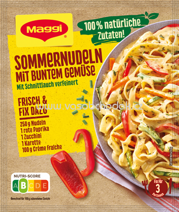 Maggi Fix Sommernudeln mit Buntem Gemüse, 1 St