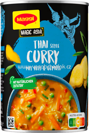 Maggi Magic Asia Thai Style Curry mit Reis & Gemüse, 400g