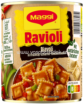 Maggi Ravioli Diavoli in fruchtig-scharfer Tomatensauce, 800g