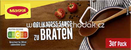 Maggi Delikatess Sauce zu Braten, 3er Pack, ergibt 3 x 250 ml