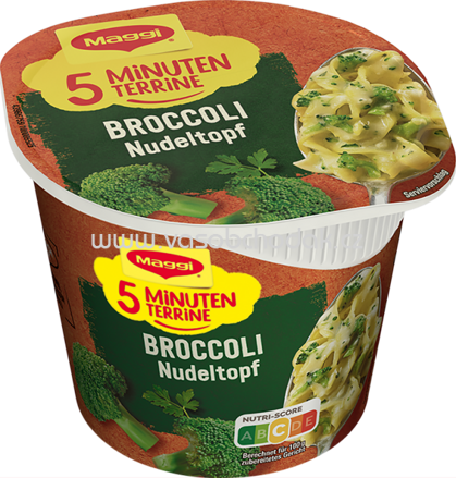 Maggi 5 Minuten Terrine, Broccoli Nudeltopf, Becher, 1 St