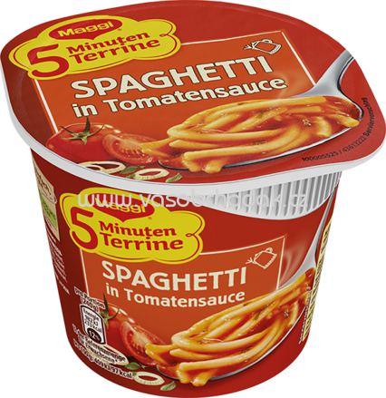 Maggi 5 Minuten Terrine Spaghetti in Tomatensauce, Becher, 1 St