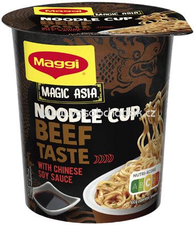 Maggi Magic Asia Instant Noodle Cup Beef, Becher, 1 St