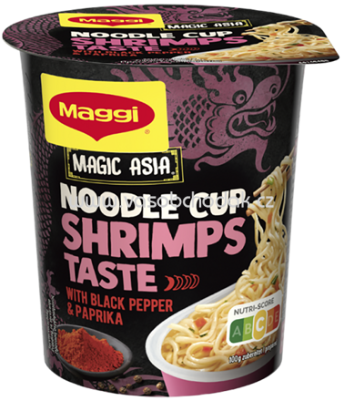 Maggi Magic Asia Instant Noodle Cup Shrimps, Becher, 1 St