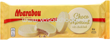 Marabou Choco Moment Vit Choklad, 6 St, 180g
