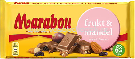 Marabou Frukt & Mandel, 200g