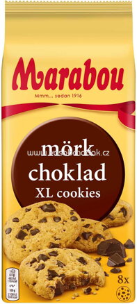 Marabou Mörk Choklad XL Cookies, 8 St, 184g