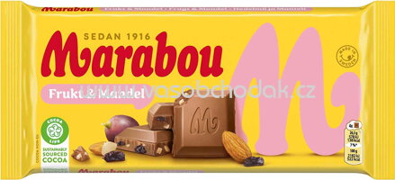 Marabou Frukt & Mandel, 200g
