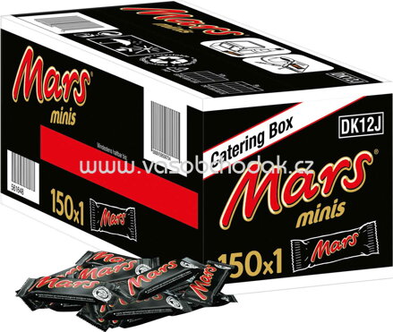 Mars Minis Catering Box, 150 St, 2,821 kg