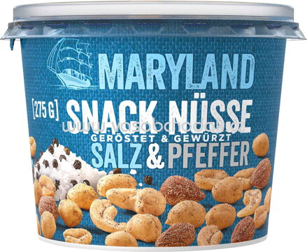 Maryland Snack Nüsse Salz & Pfeffer, 275g