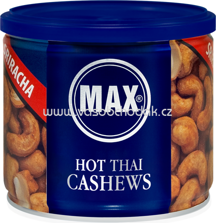 MAX Hot Thai Cashews Sriracha, 8x150g