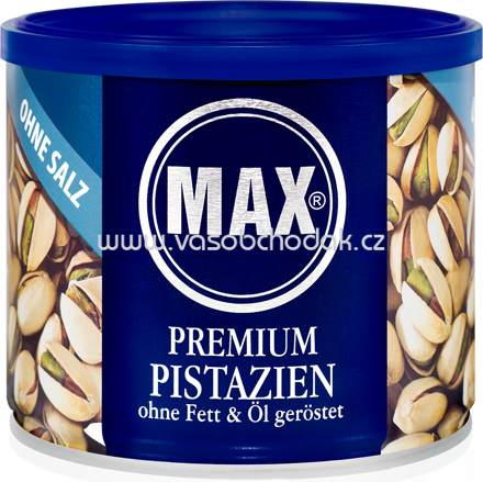 MAX Premium Pistazie ohne Fett & Öl geröstet, 6x225g