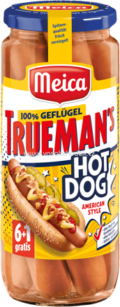 Meica Trueman's American Style Hot Dog Geflügel, 7 St, 350g