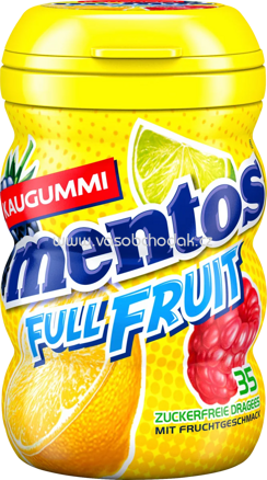 Mentos Kaugummi Full Fruit, zuckerfrei, 35 St, 70g