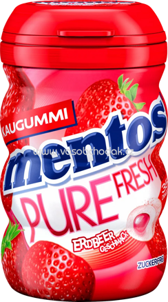 Mentos Kaugummi Pure Fresh Erdbeer, zuckerfrei, 35 St, 70g