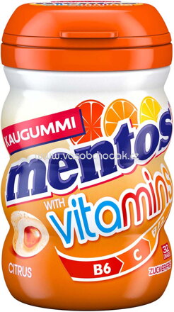 Mentos Kaugummi Vitamins Citrus, zuckerfrei, 32 St, 64g