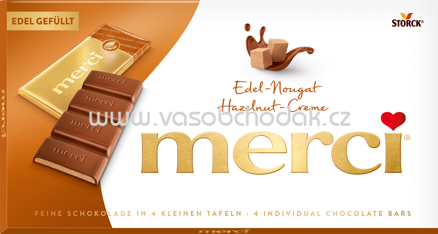 Merci Tafelschokolade Edel-Nougat, 112g