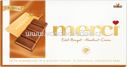 Merci Tafelschokolade Edel-Nougat, 112g