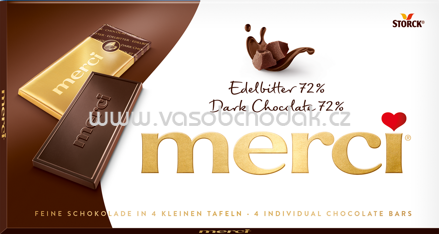 Merci Tafelschokolade Edelbitter 72%, 100g