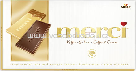 Merci Tafelschokolade Kaffee-Sahne, 100g