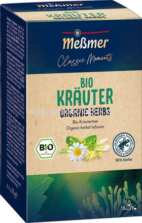 Meßmer Gastro Classic Moments Bio Kräuter, 18 Beutel