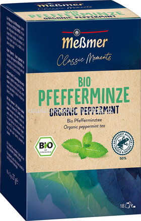 Meßmer Gastro Classic Moments Bio Pfefferminze, 18 Beutel