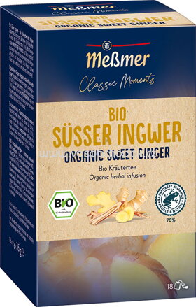 Meßmer Gastro Classic Moments Bio Süsser Ingwer, 18 Beutel