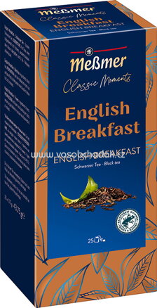 Meßmer Gastro Classic Moments Schwarzer Tee English Breakfast, 25 Beutel