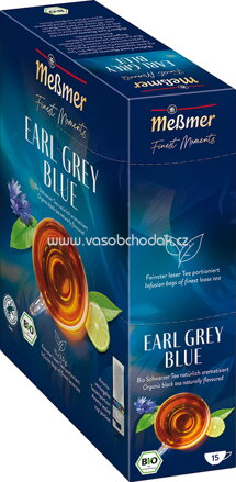 Meßmer Gastro Finest Moments Tassenportion Earl Grey Blue, 15 Beutel