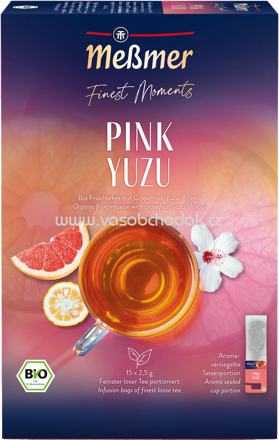 Meßmer Gastro Finest Moments Tassenportion Pink Yuzu, 15 Beutel