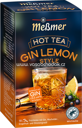 Meßmer Hot Tea Gin Lemon Style, 18 Beutel
