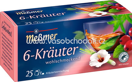 Meßmer Kräutertee 6-Kräuter Mischung, 25 Beutel