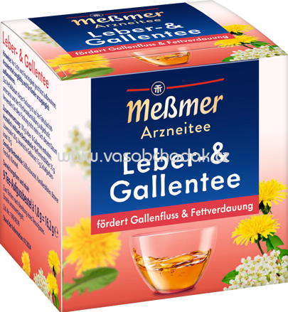 Meßmer Arzneitee Leber- & Gallentee, 9 Beutel