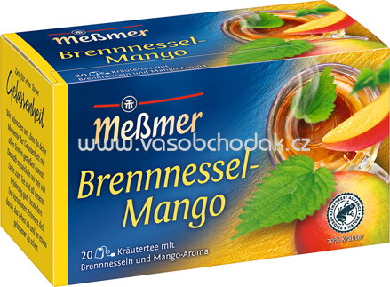 Meßmer Kräutertee Brennnessel Mango, 20 Beutel