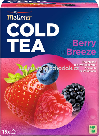 Meßmer Cold Tea Früchtetee Berry Breeze, 15 Beutel