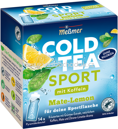 Meßmer Cold Tea Sport Mate-Lemon, 14 Beutel