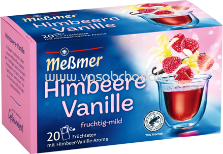 Meßmer Früchtetee Himbeere Vanille, 20 Beutel