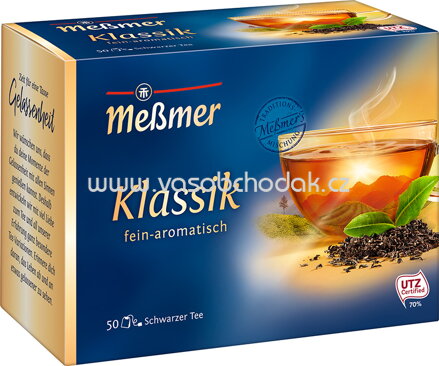 Meßmer Schwarzer Tee Klassik, 50 Beutel