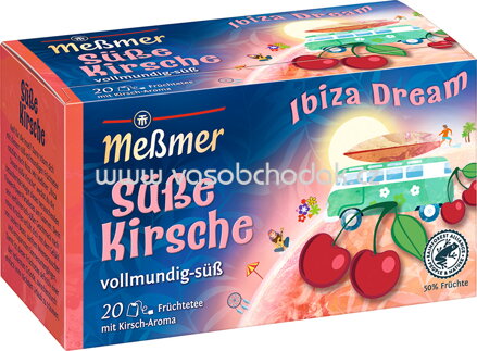 Meßmer Ländertee Ibiza Dream Süße Kirsche, 20 Beutel