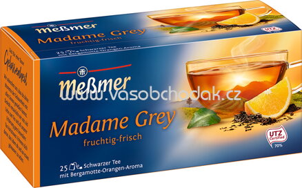 Meßmer Schwarzer Tee Madame Grey, 25 Beutel